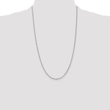 14k White Gold 1.3mm Box Chain