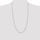 14k White Gold 1.3mm Box Chain