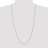 14k White Gold 1.3mm Box Chain