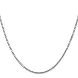 14k White Gold 1.5mm Box Chain