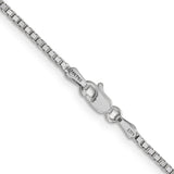 14k White Gold 1.5mm Box Chain