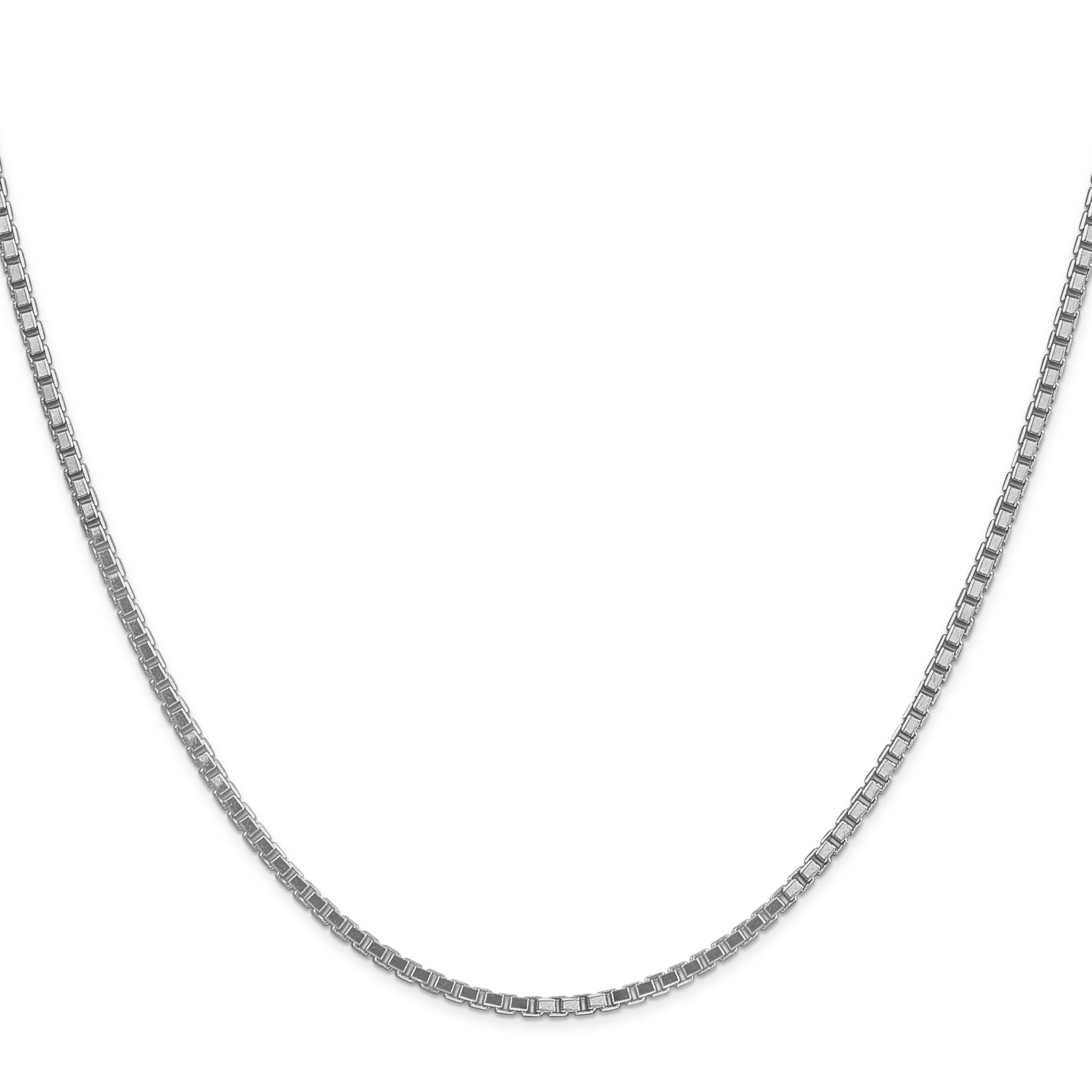 14k White Gold 1.9mm Box Chain