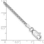 14k White Gold 1.9mm Box Chain