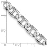 14k WG 9mm Hand-polished Anchor Link Chain