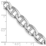 14k WG 9mm Hand-polished Anchor Link Chain