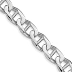 14k White Gold 10.3mm Hand-Polished Anchor Link Chain