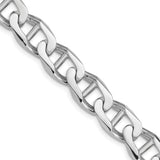 14k White Gold 10.3mm Hand-Polished Anchor Link Chain