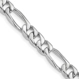 14k WG 7mm Hand-Polished Figaro Link Chain