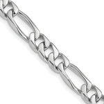 14k WG 7mm Hand-Polished Figaro Link Chain