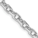 14k White Gold 4.6mm Hand-polished Link Chain