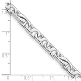 14K White Gold 5.8mm Polished Link Chain