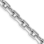 14K White Gold 5.3mm Hand-polished Fancy Link Bracelet