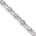 14k WG Hand Polished 3.5mm Fancy Link Chain