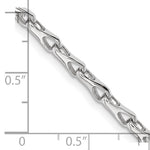 14k WG Hand Polished 3.5mm Fancy Link Chain