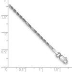 14k White Gold 1.8mm D/C Milano Rope Chain