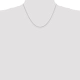 14k White Gold .6mm Octagonal Snake Chain