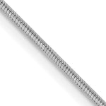 14k White Gold .8mm Octagonal Snake Chain