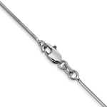 14k White Gold .8mm Octagonal Snake Chain