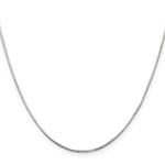 14k White Gold .9mm Octagonal Snake Chain