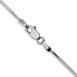 14k White Gold .9 mm Octagonal Snake Chain