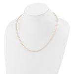 14k 4-5mm White Near Round Freshwater Cultured Pearl Necklace