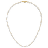 14k 4-5mm White Near Round Freshwater Cultured Pearl Necklace