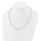 14k 5-6mm White Near Round Freshwater Cultured Pearl Necklace