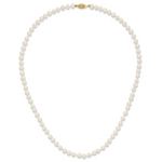 14k 5-6mm White Near Round Freshwater Cultured Pearl Necklace