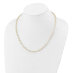 14k WG 5-6mm Near Rnd Wht Freshwater Cultured Pearl 18in Necklace