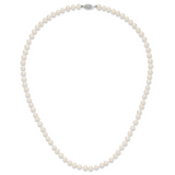 14k WG 5-6mm Near Rnd Wht Freshwater Cultured Pearl 18in Necklace