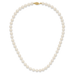 14k 6-7mm White Near Round Freshwater Cultured Pearl Necklace