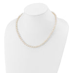 14k 6-7mm White Near Round Freshwater Cultured Pearl Necklace