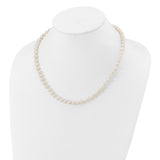14k 6-7mm White Near Round Freshwater Cultured Pearl Necklace