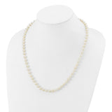14k 6-7mm White Near Round Freshwater Cultured Pearl Necklace