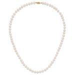 14k 6-7mm White Near Round Freshwater Cultured Pearl Necklace