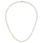 14k WG 6-7mm White Freshwater Cultured Pearl 20in Necklace