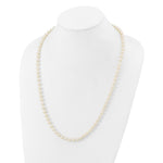 14k WG 6-7mm White Freshwater Cultured Pearl 24in Necklace
