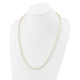 14k WG 6-7mm White Freshwater Cultured Pearl 24in Necklace