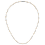 14k WG 6-7mm White Freshwater Cultured Pearl 24in Necklace