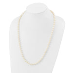 14k 7-8mm White Near Round Freshwater Cultured Pearl Necklace