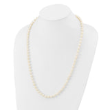 14k 7-8mm White Near Round Freshwater Cultured Pearl Necklace