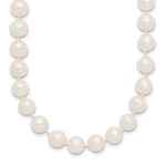 14k WG 7-8mm Near Rnd Wht Freshwater Cultured Pearl 18in Necklace
