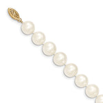 14k 9-10mm White Near Round Freshwater Cultured Pearl Necklace