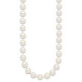 14k 9-10mm White Near Round Freshwater Cultured Pearl Necklace