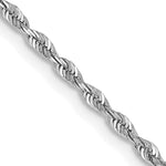 14k White Gold 1.85mm D/C Quadruple Rope Chain