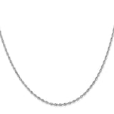 14k White Gold 1.85mm D/C Quadruple Rope Chain