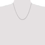 14k White Gold 2.0mm D/C Quadruple Rope Chain