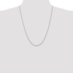 14k White Gold 2.0mm D/C Quadruple Rope Chain