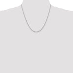 14k White Gold 2.25mm D/C Quadruple Rope Chain