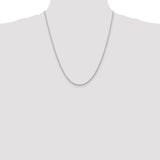 14k White Gold 2.25mm D/C Quadruple Rope Chain
